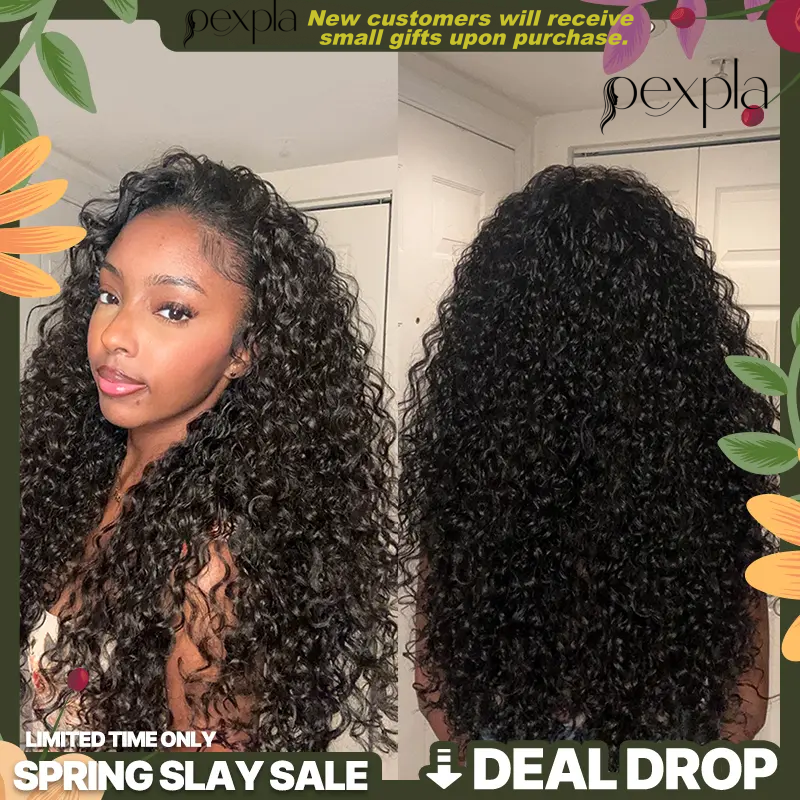🔥Last Day:90% Off🔥26" 3-in-1 Human Hair Half Wig – Curly, Ready-to-Wear, Shaggy Waves, Big Voluminous Hair