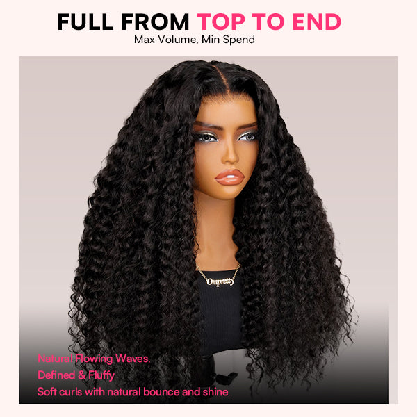 Glueless Deep Wave 9x6 Lace Wig – M-Cap, Pre-Bleached Mini Knots, Pre-Plucked