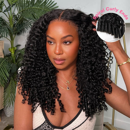 Voluminous & Bouncy Burmese Curly M-Cap 9x6 Lace Wig – Glueless, Bleached Knots, Adjustable Drawstrings