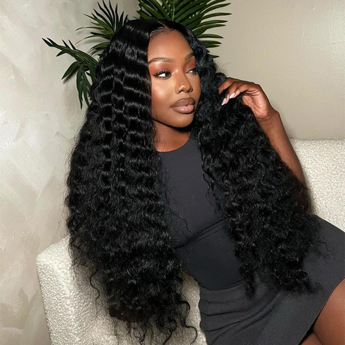 Glueless Deep Wave 9x6 Lace Wig – M-Cap, Pre-Bleached Mini Knots, Pre-Plucked