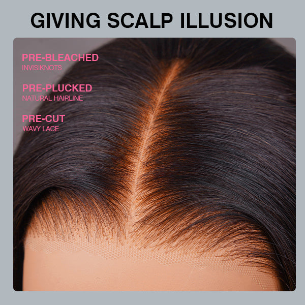Face-Framing Trendy Layers Pre-Everything M Cap 9x6 Lace Wig – Upgraded Body Wave, Glueless, Pre-Plucked, Pre-Bleached & Pre-Cut