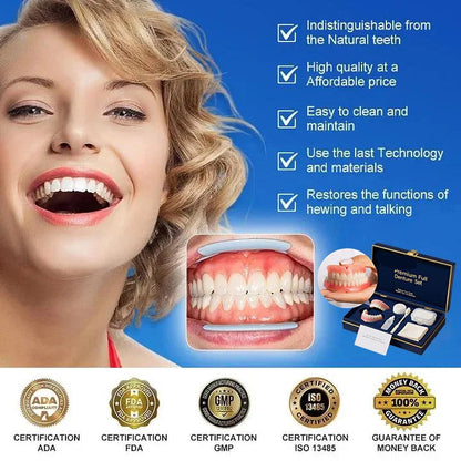 🔥Ends Today: 70% OFF!(Affordable Beauty🧏‍♀️🧏‍♂️) --Advanced Customized Full Denture Set🦷