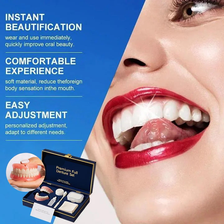 🔥Ends Today: 70% OFF!(Affordable Beauty🧏‍♀️🧏‍♂️) --Advanced Customized Full Denture Set🦷