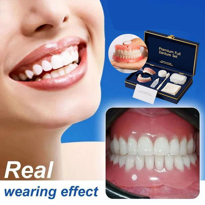 🔥Ends Today: 70% OFF!(Affordable Beauty🧏‍♀️🧏‍♂️) --Advanced Customized Full Denture Set🦷