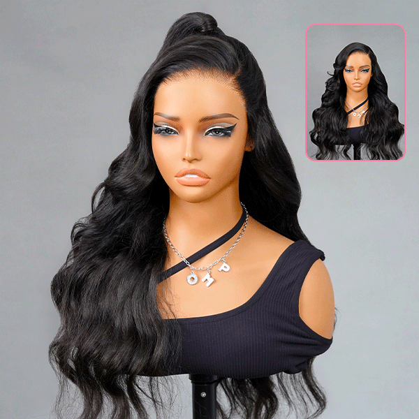 Face-Framing Trendy Layers Pre-Everything M Cap 9x6 Lace Wig – Upgraded Body Wave, Glueless, Pre-Plucked, Pre-Bleached & Pre-Cut