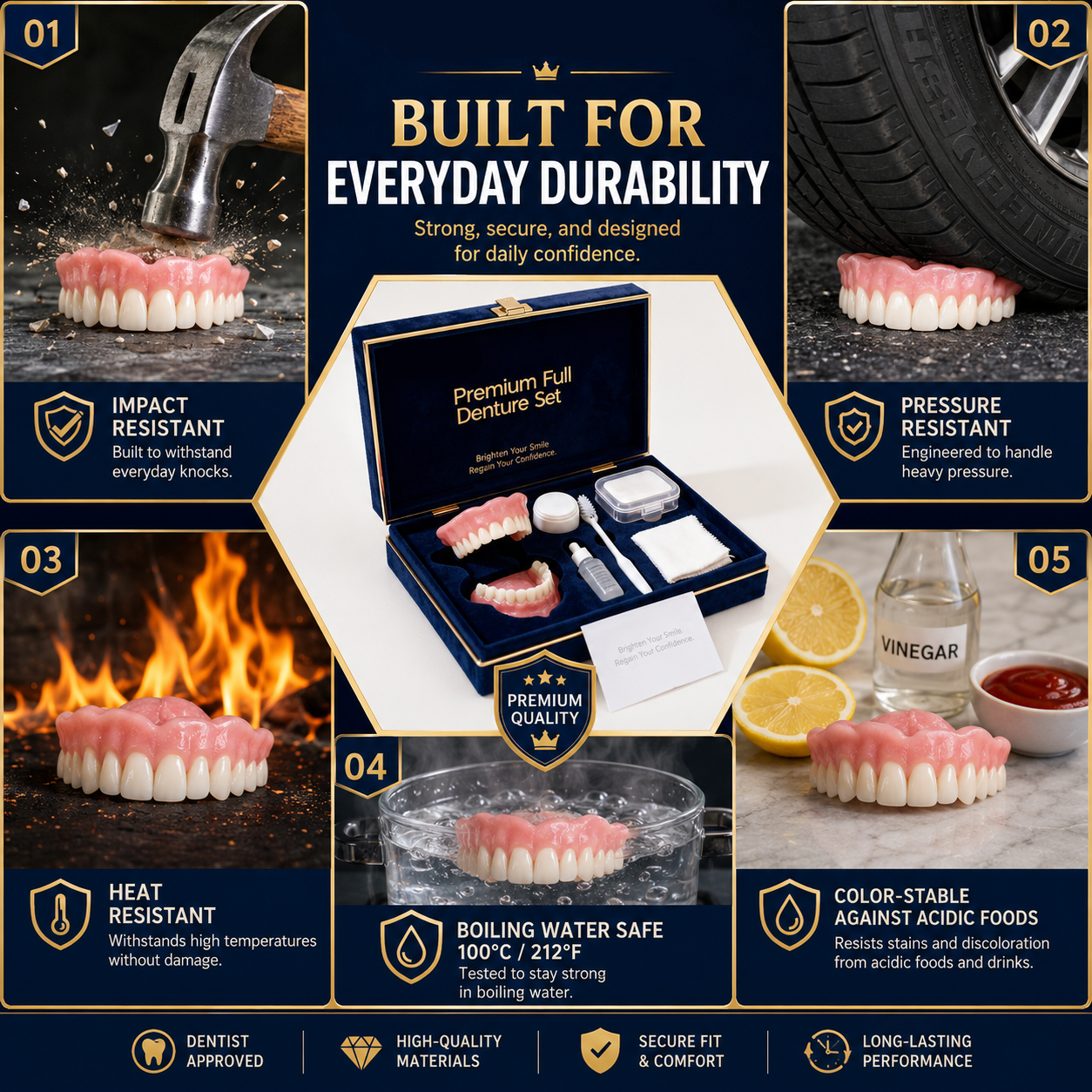 🔥Ends Today: 70% OFF!(Affordable Beauty🧏‍♀️🧏‍♂️) --Advanced Customized Full Denture Set🦷