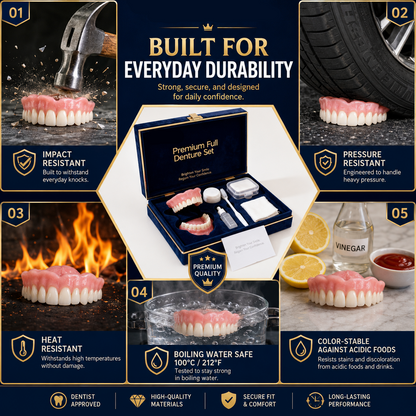 🔥Ends Today: 70% OFF!(Affordable Beauty🧏‍♀️🧏‍♂️) --Advanced Customized Full Denture Set🦷