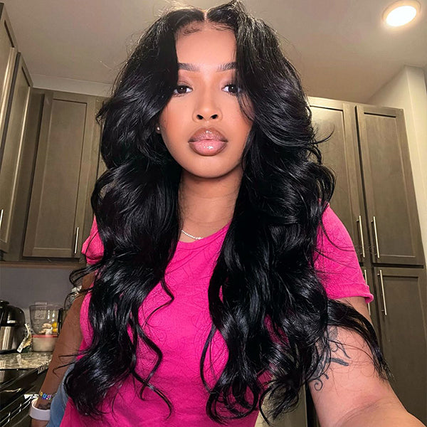 Face-Framing Trendy Layers Pre-Everything M Cap 9x6 Lace Wig – Upgraded Body Wave, Glueless, Pre-Plucked, Pre-Bleached & Pre-Cut