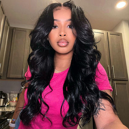 Face-Framing Trendy Layers Pre-Everything M Cap 9x6 Lace Wig – Upgraded Body Wave, Glueless, Pre-Plucked, Pre-Bleached & Pre-Cut