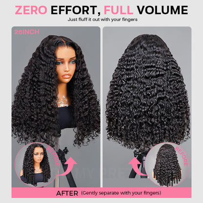 Voluminous & Bouncy Burmese Curly M-Cap 9x6 Lace Wig – Glueless, Bleached Knots, Adjustable Drawstrings