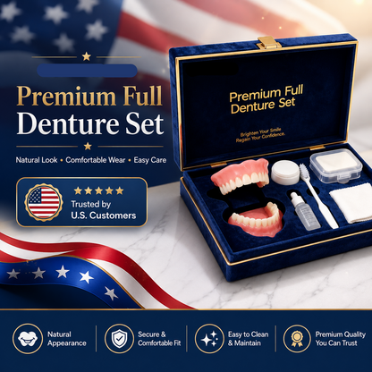 🔥Ends Today: 70% OFF!(Affordable Beauty🧏‍♀️🧏‍♂️) --Advanced Customized Full Denture Set🦷